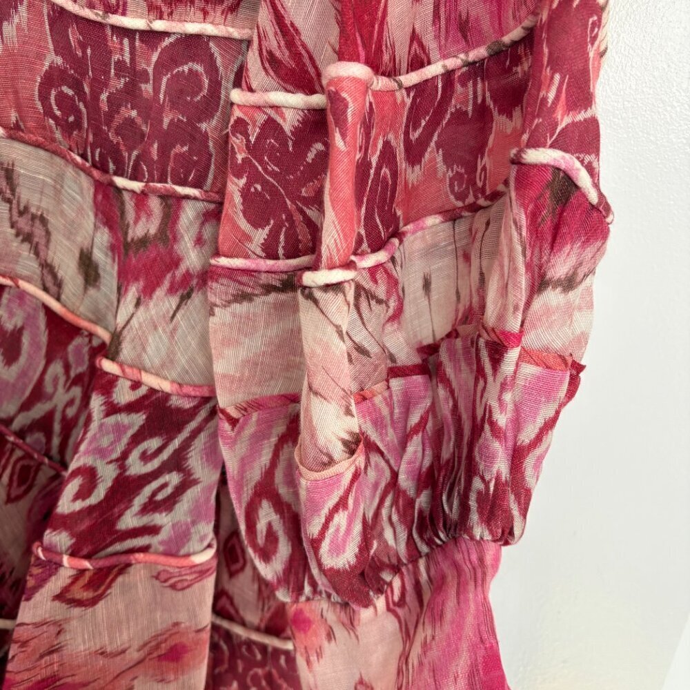 Zimmermann Alchemy Pink Paisley Mini Dress Runway - Picture 3 of 10